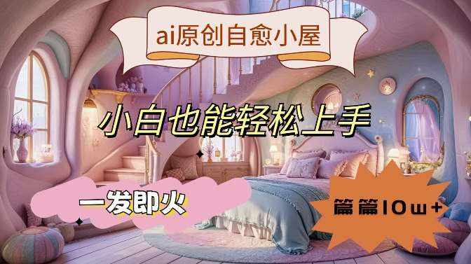 ai原创治愈小屋，小白也能轻松上手，一发即火，篇篇10w+【揭秘】-泰戈创艺资源库