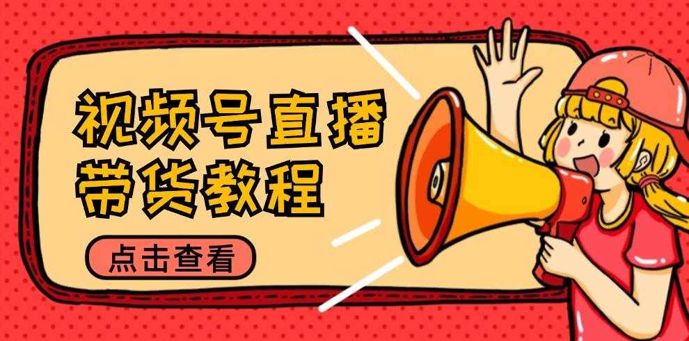 （12796期）视频号直播带货教程：选品思路与话术拆解/掌握多种带货套路/提升直播效果-泰戈创艺资源库