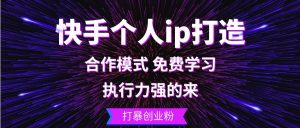 （13023期）快手个人ip打造：执行力强的来 打暴创业粉-泰戈创艺资源库