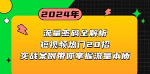 流量密码全解析:短视频热门20招,实战案例带你掌握流量本质-泰戈创艺资源库