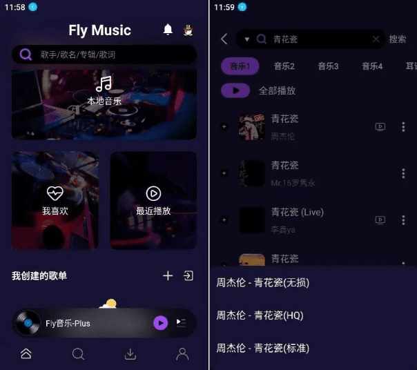 Fly音乐-plus，干净免费的付费音乐下载听歌软件，支持下载无损-泰戈创艺资源库