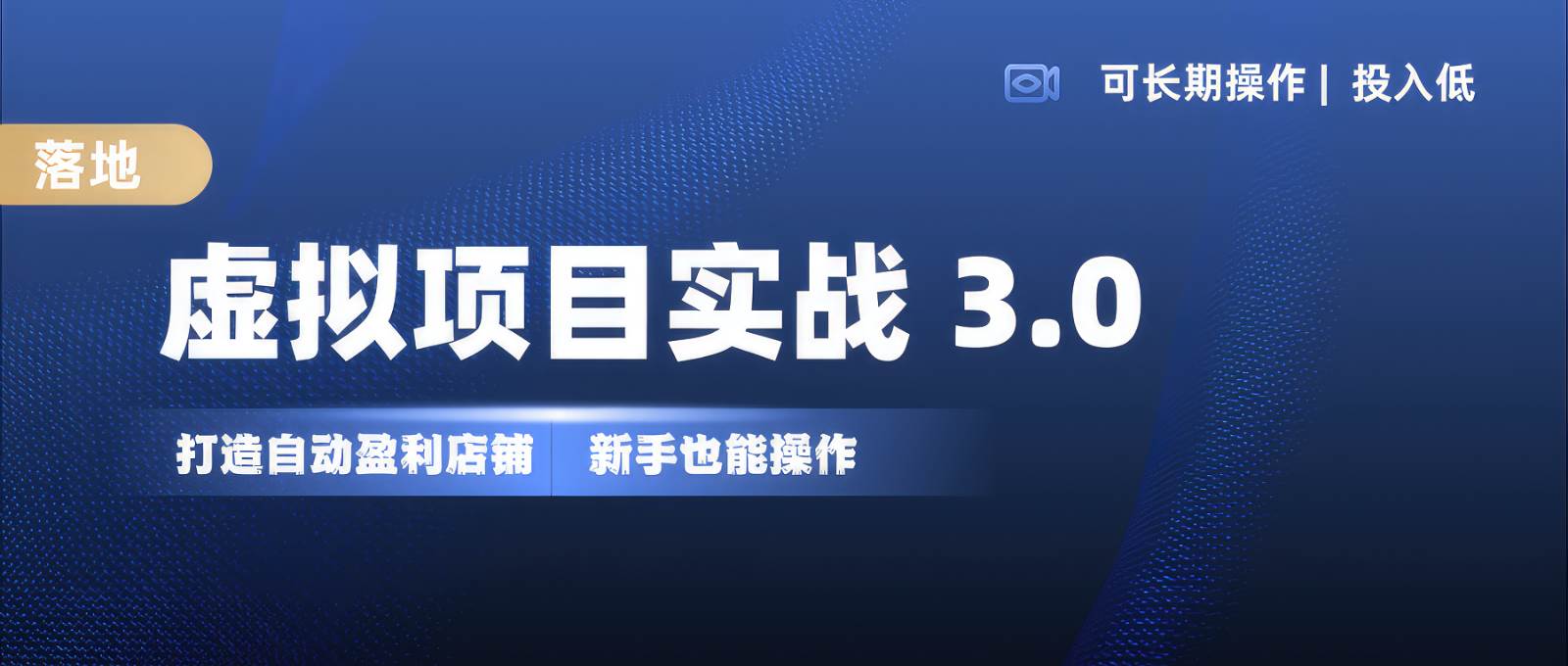 虚拟项目实操落地 3.0,新手轻松上手，单品月入1W+-泰戈创艺资源库