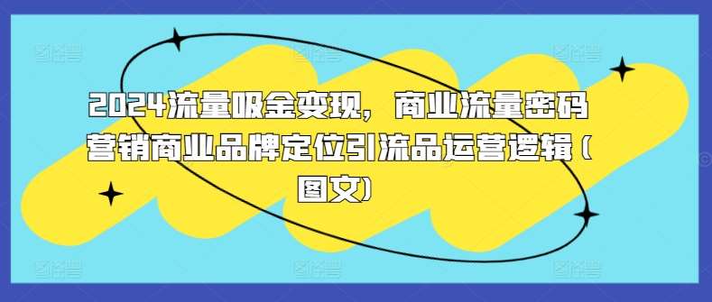 2024流量吸金变现，商业流量密码营销商业品牌定位引流品运营逻辑(图文)-泰戈创艺资源库