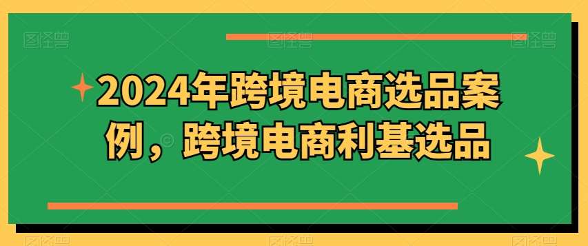 2024年跨境电商选品案例，跨境电商利基选品（更新11月）-泰戈创艺资源库
