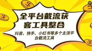 全平台截流获客工县整合全自动引流，日引2000+精准客户【揭秘】-泰戈创艺资源库