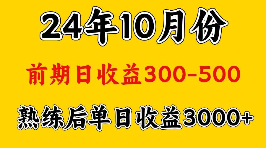 高手是怎么赚钱的.前期日收益500+熟练后日收益3000左右-泰戈创艺资源库