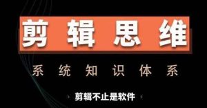 剪辑思维系统课，从软件到思维，系统学习实操进阶，从讲故事到剪辑技巧全覆盖-泰戈创艺资源库
