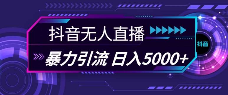 抖音快手视频号全平台通用无人直播引流法，利用图片模板和语音话术，暴力日引流100+创业粉【揭秘】-泰戈创艺资源库