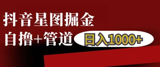 抖音星图掘金自撸，可以管道也可以自营，日入1k【揭秘】-泰戈创艺资源库