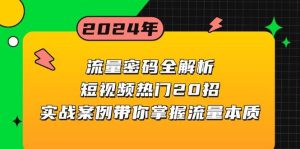（13480期）流量密码全解析：短视频热门20招，实战案例带你掌握流量本质-泰戈创艺资源库