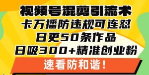 （13400期）视频号混剪引流技术，500万播放引流17000创业粉，操作简单当天学会-泰戈创艺资源库