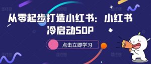 从零起步打造小红书：小红书冷启动SOP-泰戈创艺资源库
