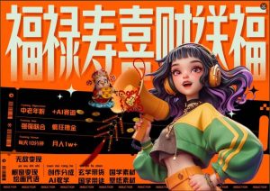 AI狂撸中老年赛道,福禄寿喜财送财送福,每日轻松十分钟,月入1W+, 抓紧冲-泰戈创艺资源库