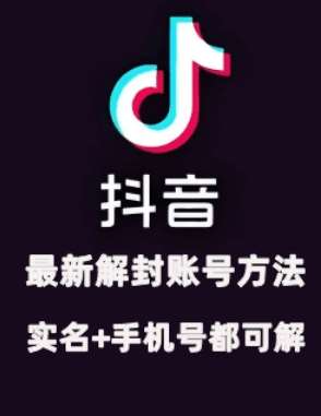 2024年11月抖音最新解封账号方法+解实名 自己真实实操已解2个号-泰戈创艺资源库