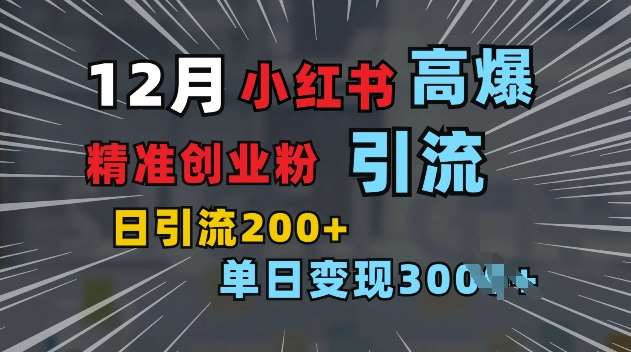 小红书一张图片“引爆”创业粉，单日+200+精准创业粉 可筛选付费意识创业粉【揭秘】-泰戈创艺资源库