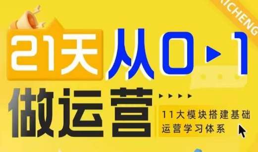 21天从0-1做运营，11大维度搭建基础运营学习体系-泰戈创艺资源库