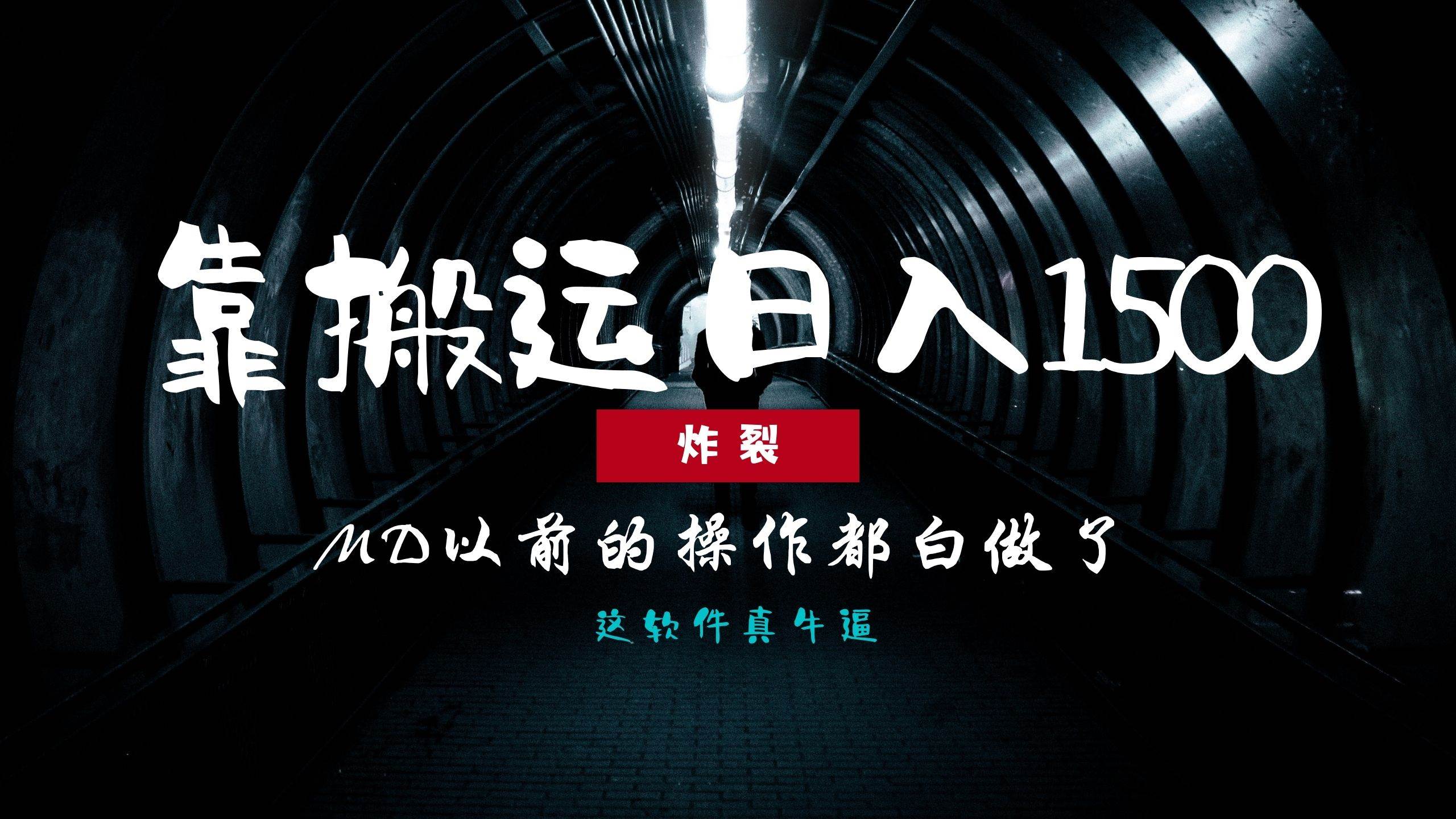 （13568期）炸裂！0基础搬运也能批量日赚1500+，以前的操作都白做了！-泰戈创艺资源库