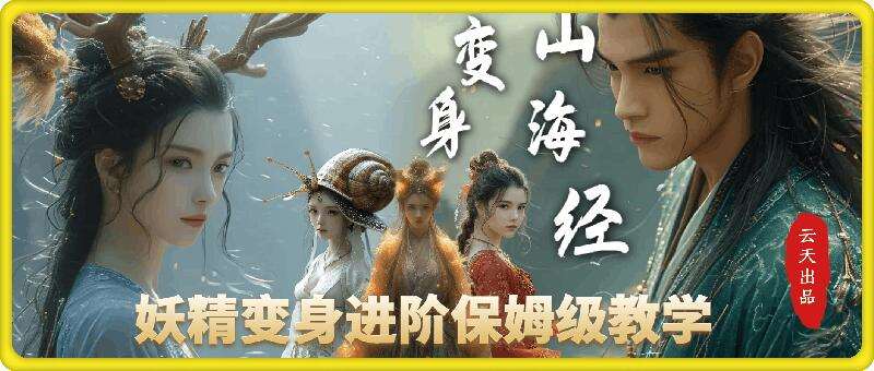 云天AI山海经变身视频教程，妖精变身进阶保姆级教学-泰戈创艺资源库