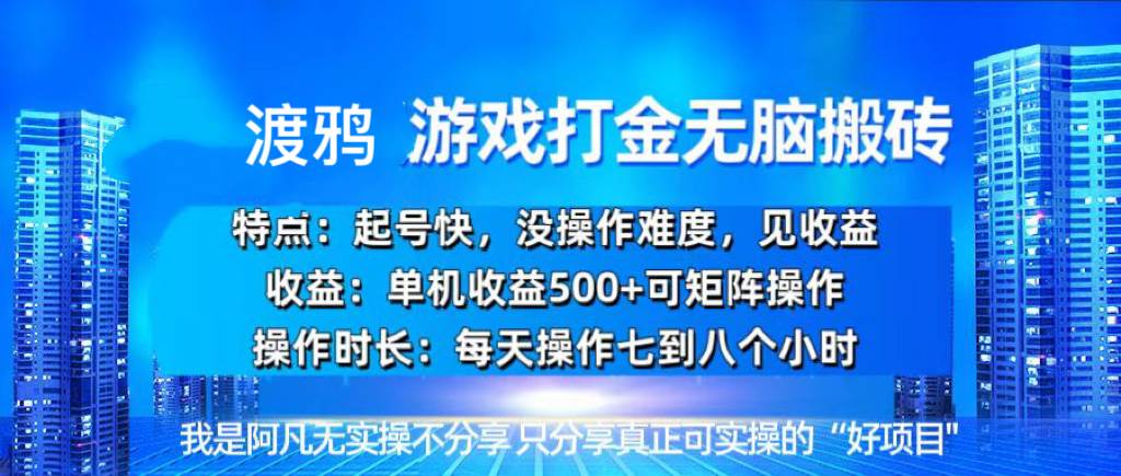 （13501期）韩国知名游戏打金无脑搬砖单机收益500+-泰戈创艺资源库