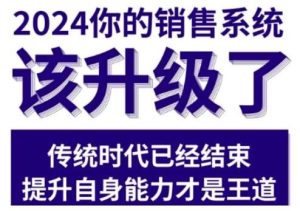 2024能落地的销售实战课，你的销售系统该升级了-泰戈创艺资源库