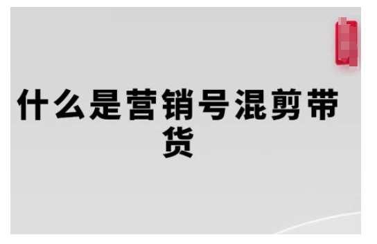 营销号混剪带货，从内容创作到流量变现的全流程，教你用营销号形式做混剪带货-泰戈创艺资源库