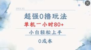 超强0撸玩法 录录数据 单机 一小时轻松80+ 小白轻松上手 简单0成本【仅揭秘】-泰戈创艺资源库