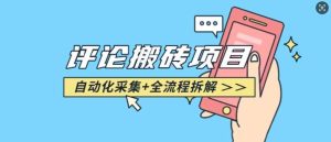 悟空采集评论搬砖_评论搬砖+自动采集【完整攻略】-泰戈创艺资源库