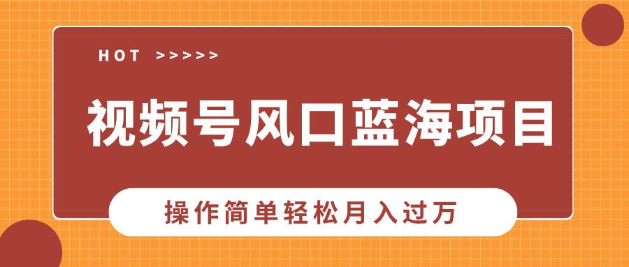 （13945期）视频号风口蓝海项目，中老年人的流量密码，操作简单轻松月入过万-泰戈创艺资源库
