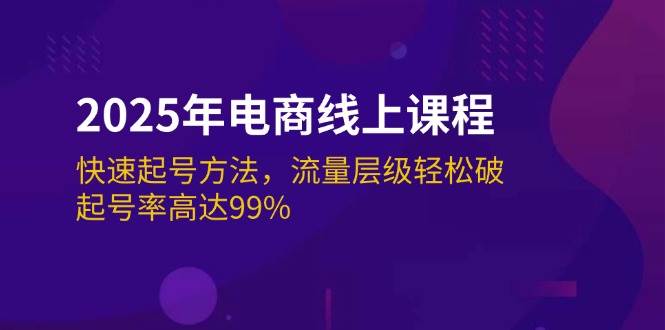 （14329期）2025年电商线上课程：快速起号方法，流量层级轻松破，起号率高达99%-泰戈创艺资源库