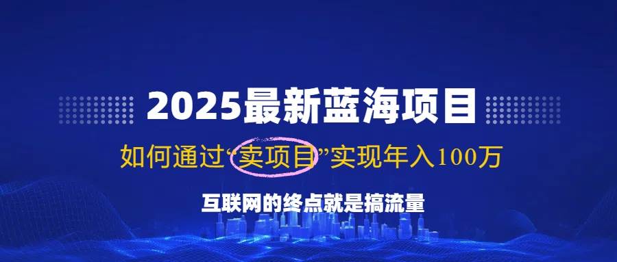 （14305期）2025最新蓝海项目，零门槛轻松复制，月入10万+，新手也能操作！-泰戈创艺资源库