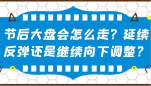 某公众号付费文章：节后大盘会怎么走？延续反弹还是继续向下调整？-泰戈创艺资源库