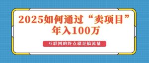 (14181期)2025年如何通过“卖项目”实现100万收益:最具潜力的盈利模式解析-泰戈创艺资源库