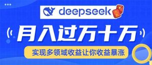 （14140期）用DeepSeek席卷各大平台，快速上手实现多领域，让你收入猛增-泰戈创艺资源库
