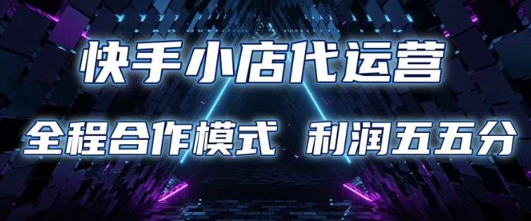 快手小店代运营 限时托管计划 合作模式 利润五五分成【揭秘】-泰戈创艺资源库