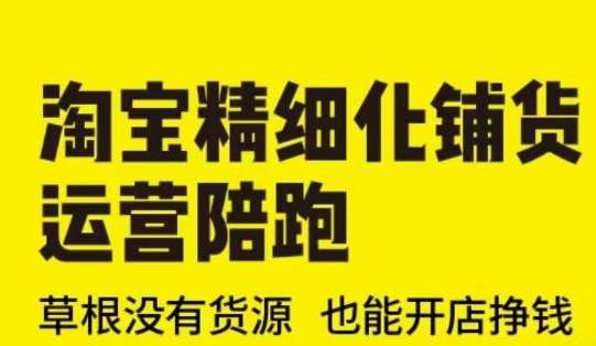 淘宝精细化铺货运营陪跑(部分更新至2025)，草根没有货源 也能开店挣钱-泰戈创艺资源库