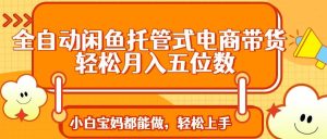 （14132期）全自动闲鱼托管式电商带货 轻松实现月入五位数-泰戈创艺资源库