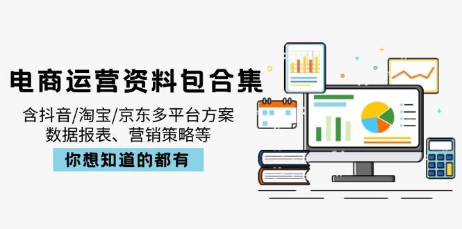 （14183期）电商运营资料包合集，含抖音/淘宝/京东多平台方案，数据报表、营销策略等-泰戈创艺资源库