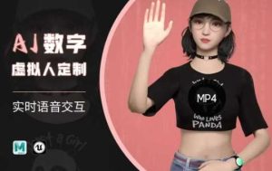 Ai数字人虚拟(智能体)实时语音交互特训营，​自行定制超写实角色AI数字人交互技术-泰戈创艺资源库
