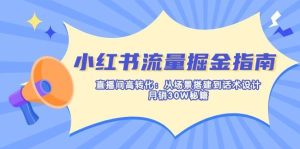 小红书流量掘金指南：直播间高转化：从场景搭建到话术设计，月销30W秘籍-泰戈创艺资源库