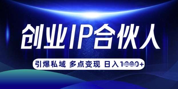 云帆·创业ip合伙人打造3.0，从0到1教你做网创，实现月入过W-泰戈创艺资源库