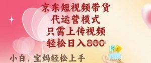 京东短视频带货,2025翻身项目,只需上传视频,单月稳定变现8k+【揭秘】-泰戈创艺资源库