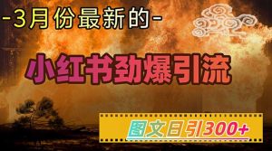 小红书超劲爆引流手段，图文日引300+轻松变现1W-泰戈创艺资源库