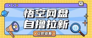 全网首发悟空网盘云真机自撸拉新项目玩法单机可挣10.20不等-泰戈创艺资源库