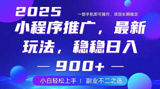 （14137期）25年小程序掘金最新玩法，稳稳日入900+，副业兼职的不二之选-泰戈创艺资源库