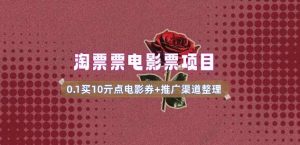 电影票无门槛券推广_0.1亓买10亓无门槛+渠道入口(v1.0版教程)-泰戈创艺资源库