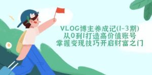 VLOG博主养成记（1-3期）从0到1打造高价值账号，掌握变现技巧开启财富之门-泰戈创艺资源库