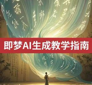 2025即梦ai生成视频教程,一学就会国内免费文字生成视频图片生成视频-泰戈创艺资源库