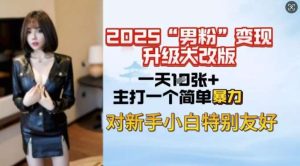 2025男粉变现全新玩法升级,日入上千简简单单,小白可轻松上手-泰戈创艺资源库