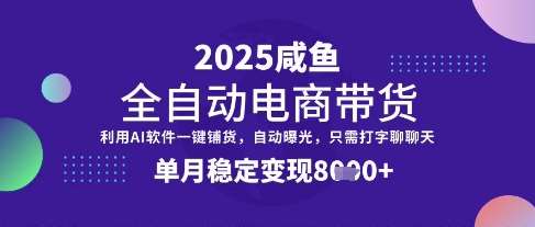 全网首发【闲鱼全自动电商带货】三年磨一剑，一朝露锋芒，单月稳定变现8k+【揭秘】-泰戈创艺资源库