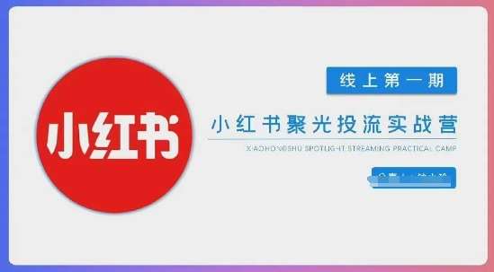小红书聚光陪跑第一期，教你从0到1玩转小红书聚光投流，搭建小红书付费投流团队，更快的见到效果-泰戈创艺资源库